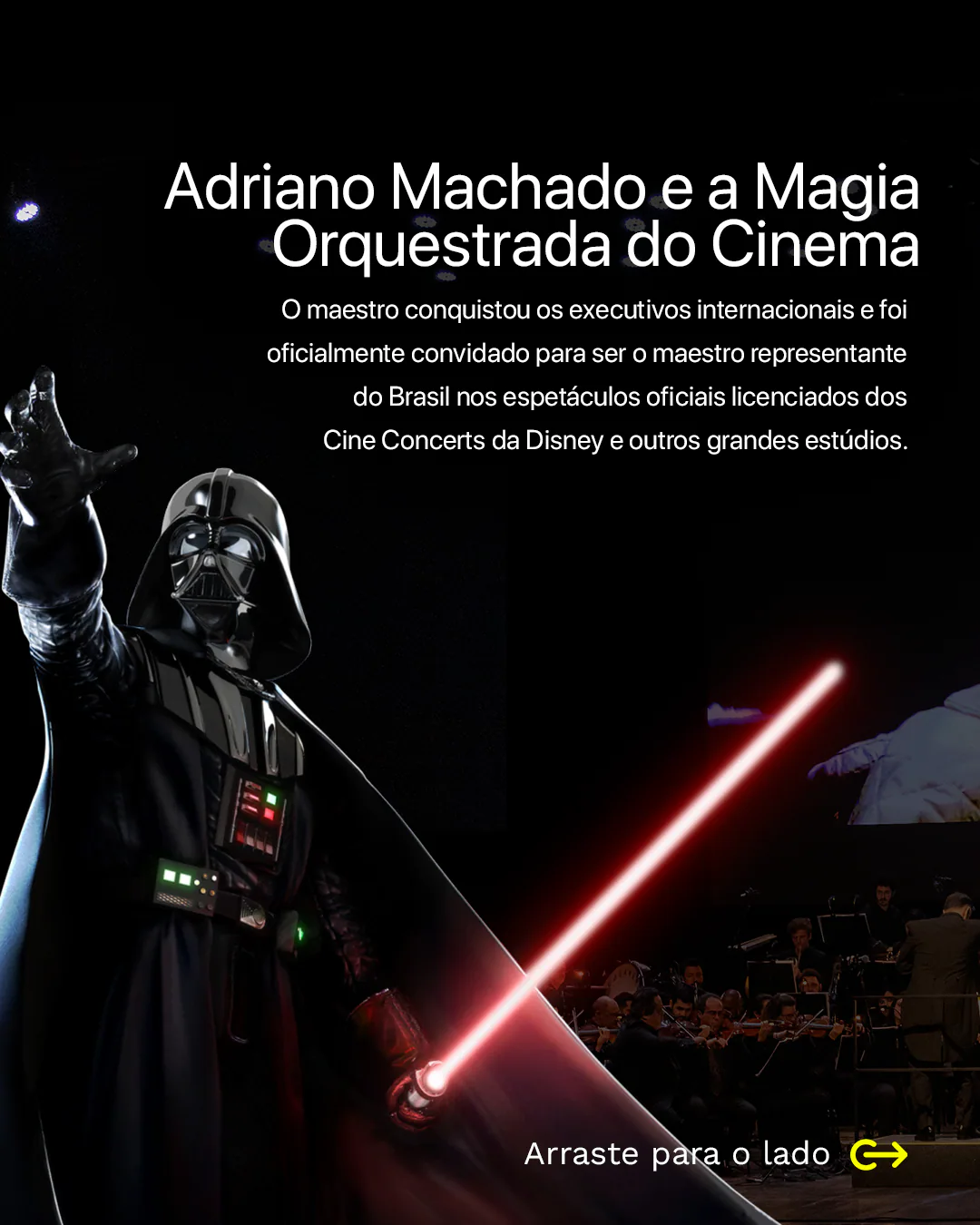 Arte 3 do carrossel Star Wars in Concert